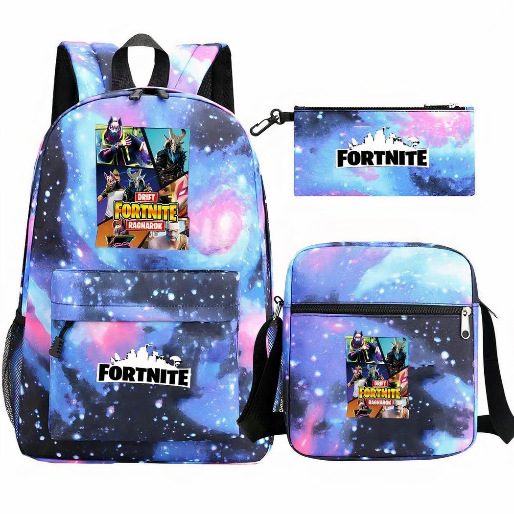 Set de mochila Fortnite Galaxy de 3 piezas – mochila, bandolera y estuche - Imagen 2