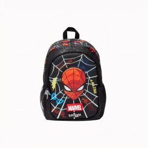 Mochila negra estampada Spiderman