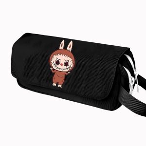 Estuche escolar Labubu de doble compartimento