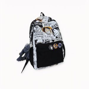 Cartel de se busca mochila de One Piece