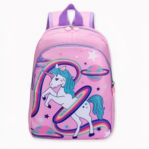Mochila unicornio arco iris