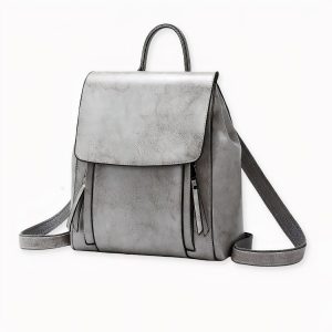 Bolso bandolera de piel auténtica para mujer