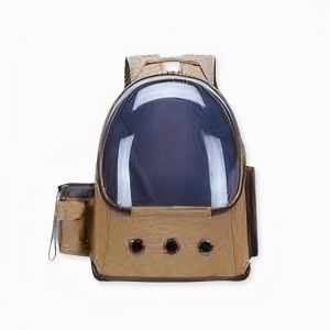 Mochila transparente de doble bolsillo para gatos