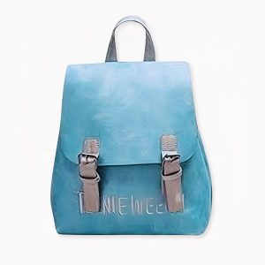 Mochila de piel sintética para mujer, color liso