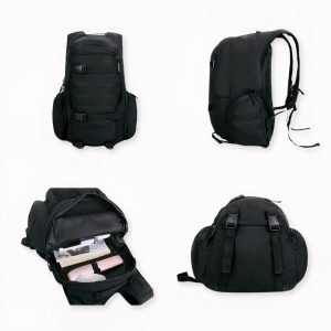 Mochila militar negra 40L