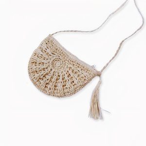 Bolsa de paja tejida