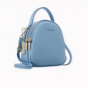 Mochila de mujer tamaño pequeño multi-cierre