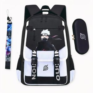 Mochila de Naruto con estuche y llavero