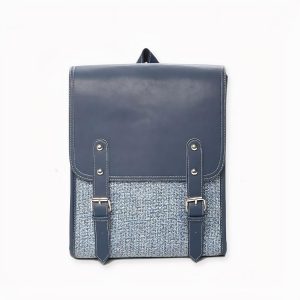 Mochila femenina de cuero vegano estilo satchel