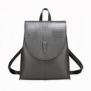 Elegante mochila iridiscente para mujer
