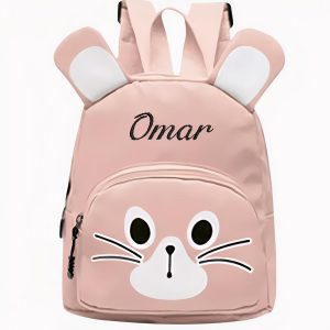 Mochila personalizada con orejas de conejo para niños