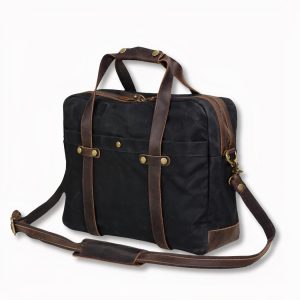 Cartera de hombre de lona encerada