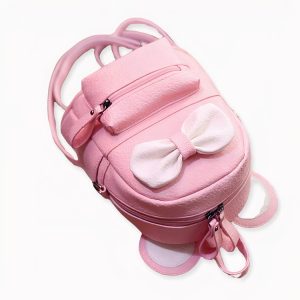 Mini mochila con lazo para niñas