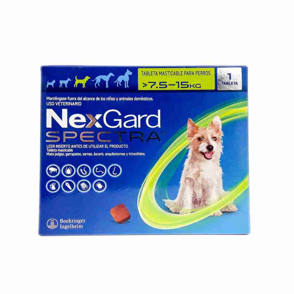 Nexgard Spectra para perros de 7.5 a 15 Kg