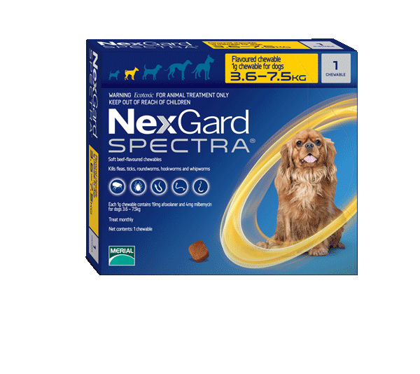 NEXGARD SPECTRA S 3.6 – 7.5 KG.