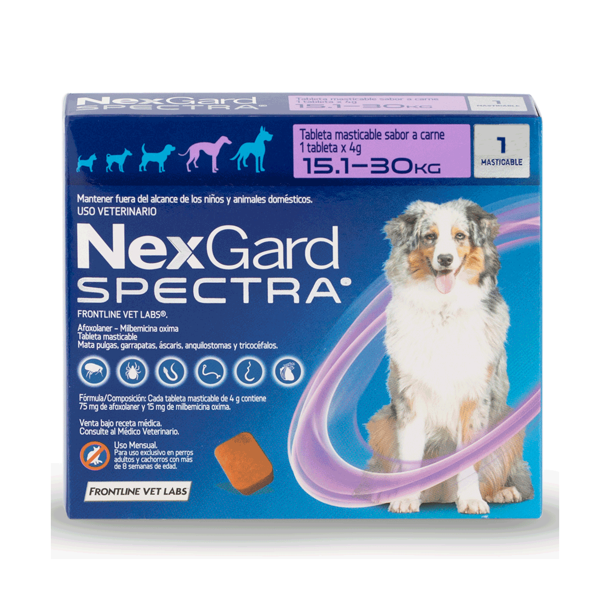 Nexgard Spectra 15 a 30 Kg