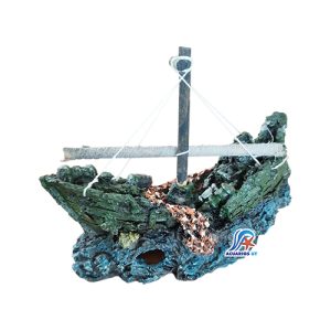 Barco mediano. Decoración para acuario