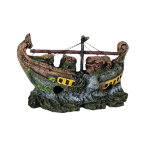 Barco vikingo. Decoración para acuario