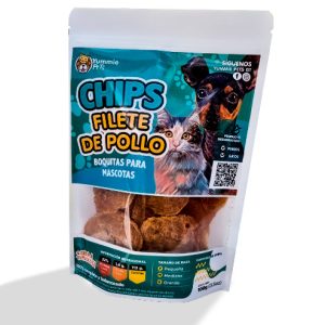 PREMIO PARA PERROS Y GATOS CHIPS FILETE DE POLLO