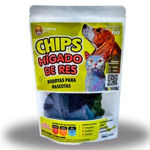 PREMIO PARA PERROS Y GATOS CHIPS HIGADO DE RES