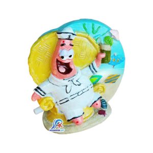 Patricio lanza burbujas, Bob Esponja. Decoración para acuario