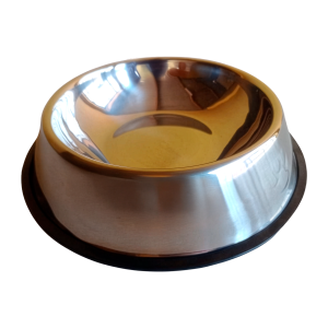 Plato de Acero con Base Antideslizante