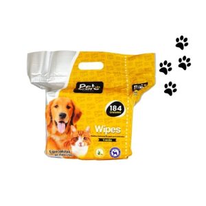 Toallitas húmedas PET CARE aroma -VAINILLA- 184unds