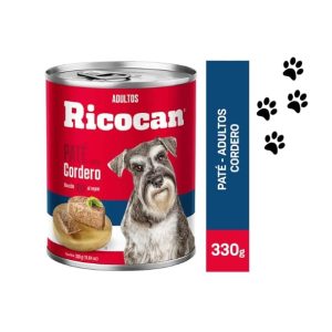 PATÉ RICOCAN sabor a Cordero -ADULTOS- 330g