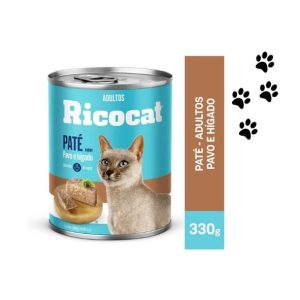 PATÉ RICOCAT sabor a pavo e hígado -ADULTOS- 330g