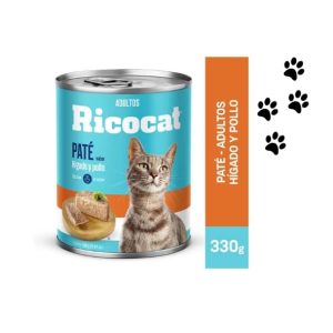 PATÉ RICOCAT sabor a hígado y pollo -ADULTOS- 330g