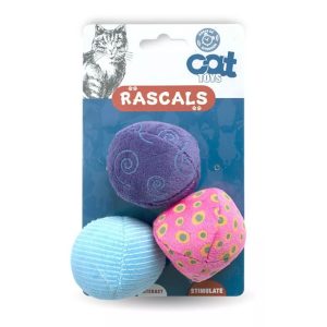 Pack Pelota Gato x3 c/Hierba Gatera Rascals
