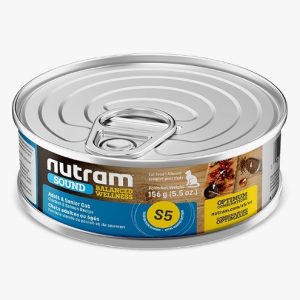 S5 Nutram Adult y Senior Cat Humedo_Pollo y Salmon