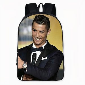 Mochila con estampado de Ronaldo en traje