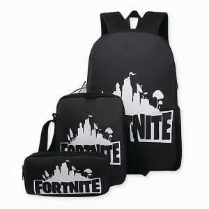 Mochila Fortnite de 3 piezas negra