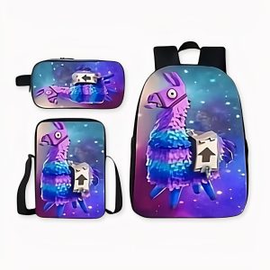 Mochila llama Fortnite con accesorios a juego