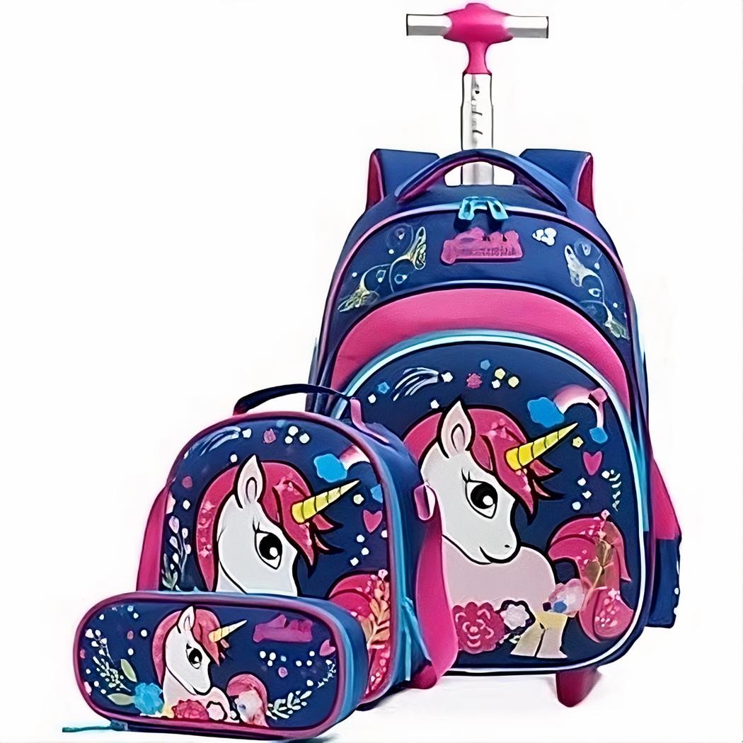 Mochila rodante unicornio para niñas - Imagen 8