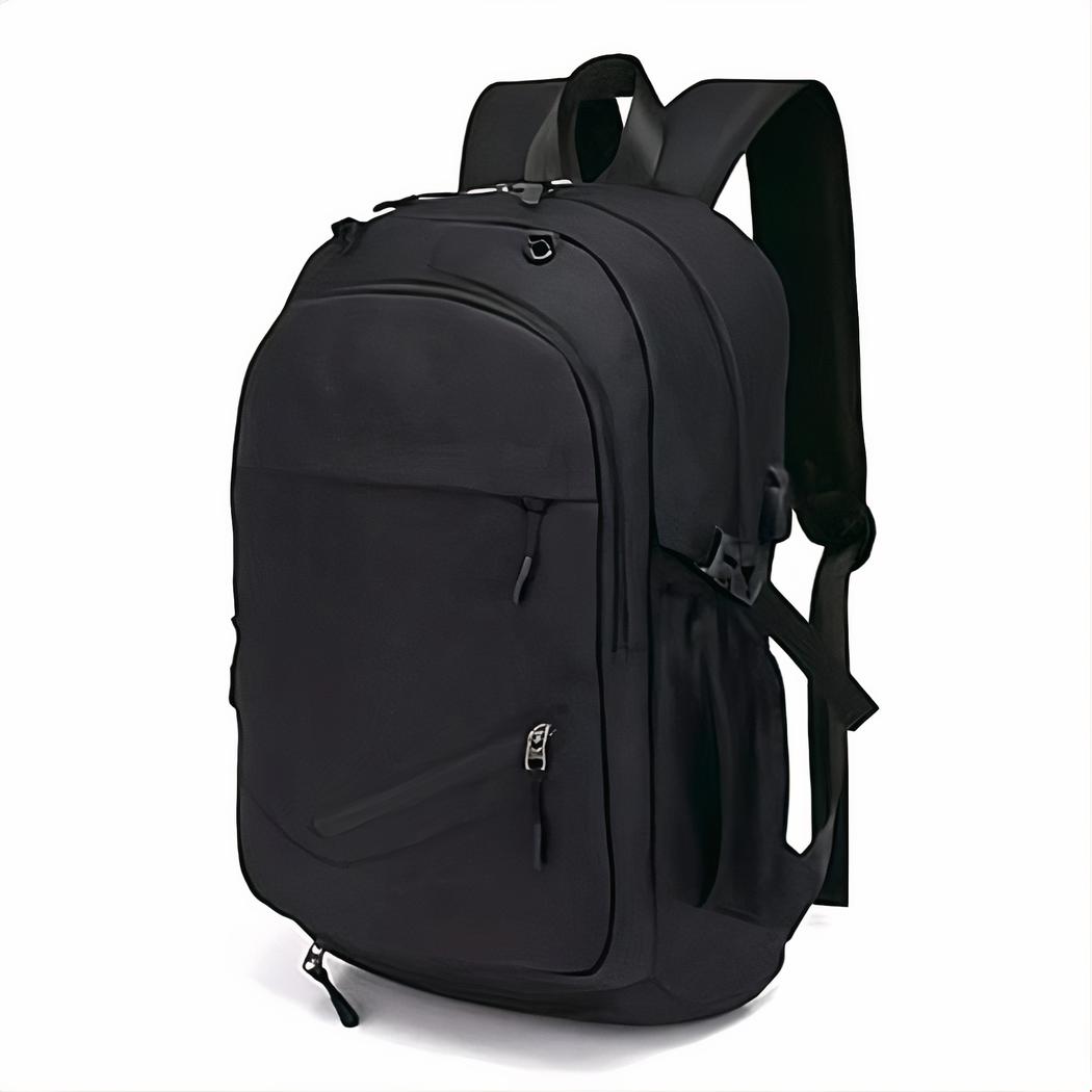 Mochila deportiva gris o negra con puerto USB - Imagen 7