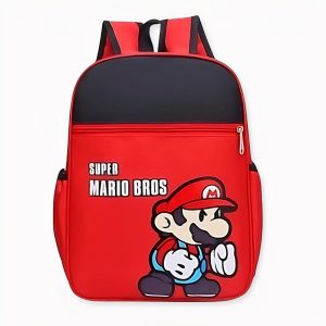 Mochila escolar estampada de Super Mario
