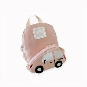 Mochila infantil con bolsillo en forma de coche