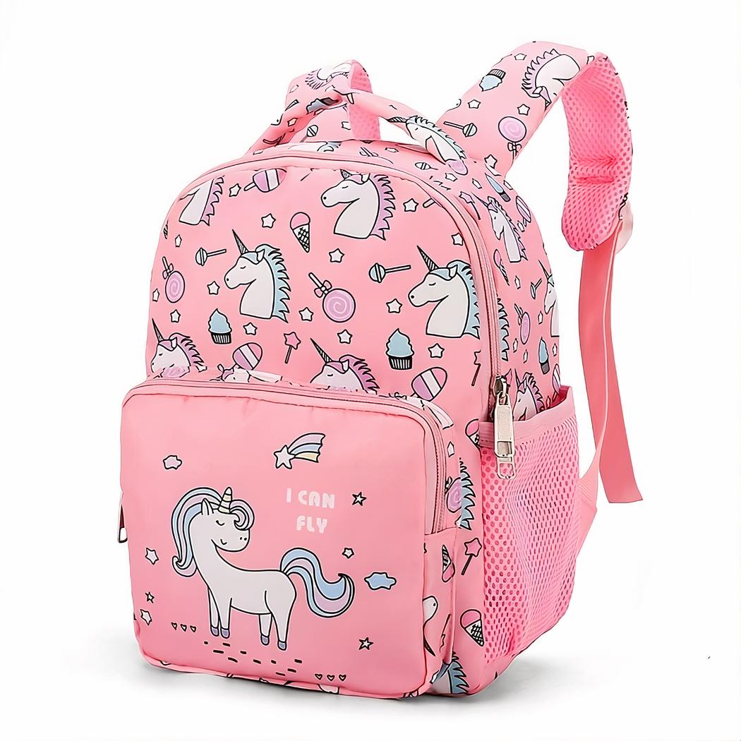 Mochila rosa con unicornios para niños - Imagen 7