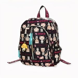 Mochila de niña con estampado de dibujos animados