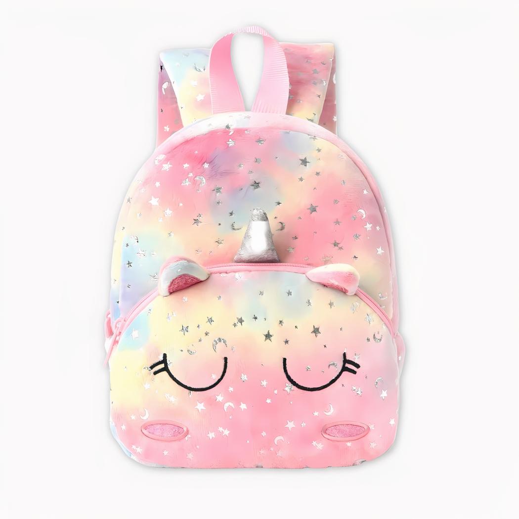 Mochila unicornio dormido con estrellas