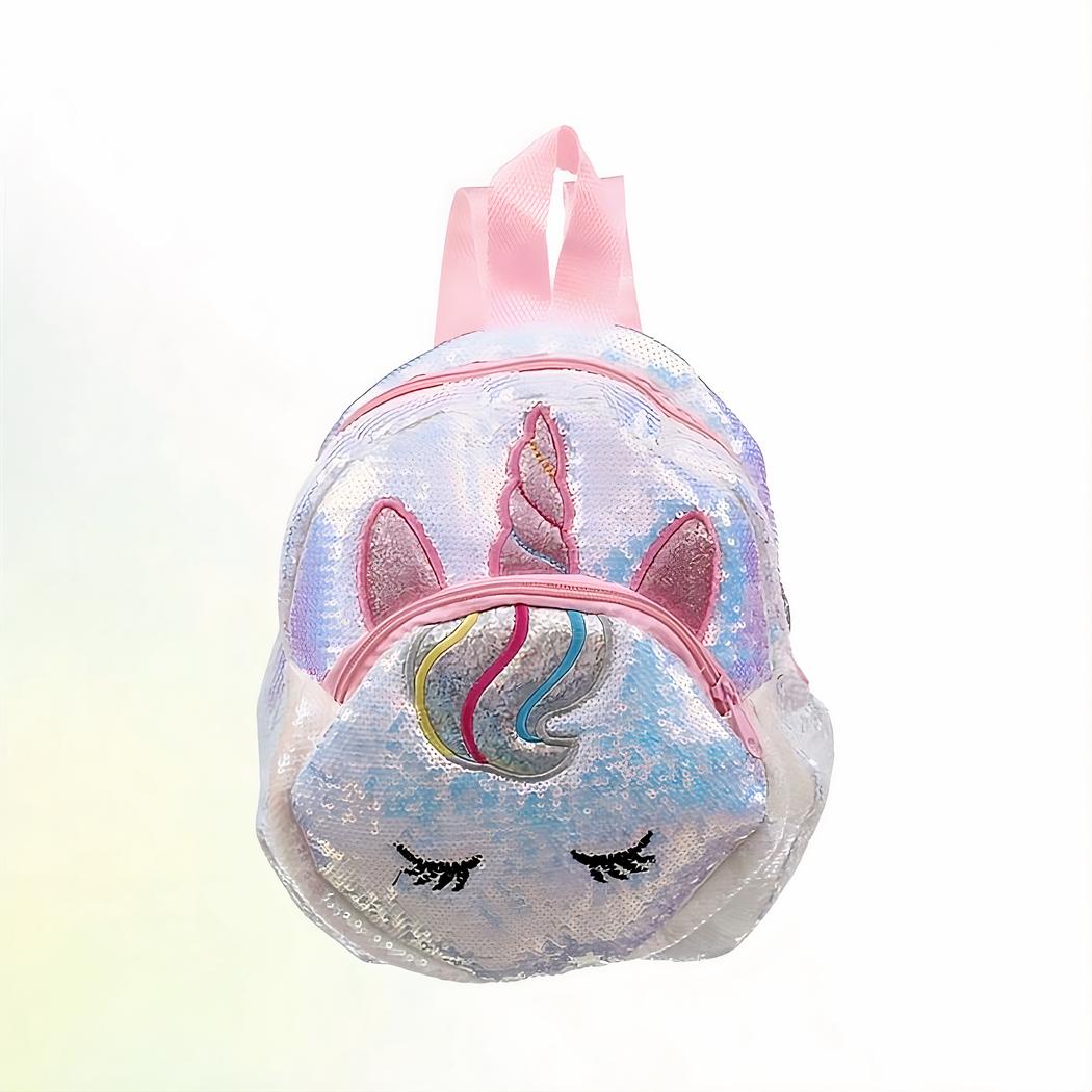 Mochila infantil de unicornio con purpurina - Imagen 9