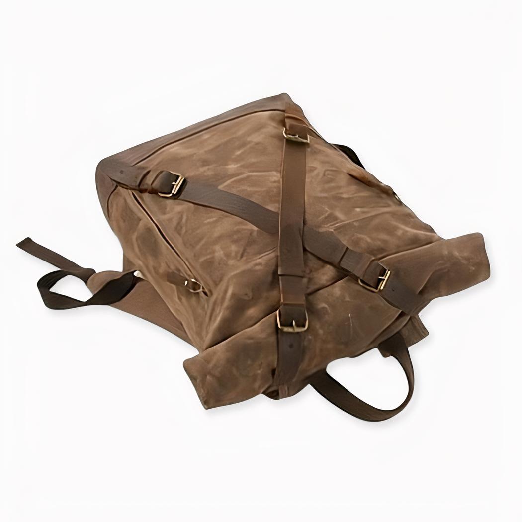 Mochila vintage de lona para hombre - Imagen 9