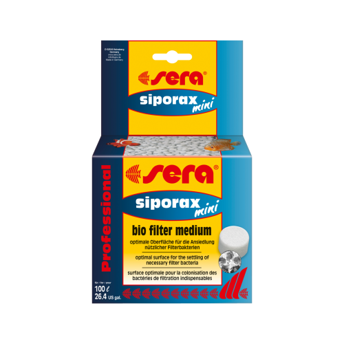 Pastillas de vidrio para acuario. Sera Siporax Mini 130g
