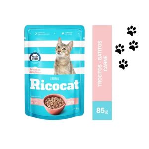 Trocitos en salsa RICOCAT sabor a CARNE 85g