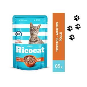 Trocitos en salsa RICOCAT sabor a pollo 85g