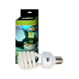 Lámpara de luz UVB y UVA para reptiles. Lucky Herp 13W 5.0