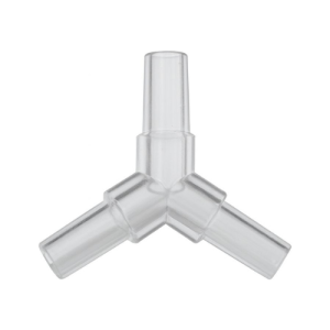 Unión T para caño siliconado de acuario x2 unidades