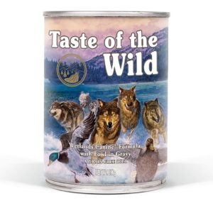 Taste of the Wild wetlands canine _Pato, codorniz rostizado y pavo ahumado